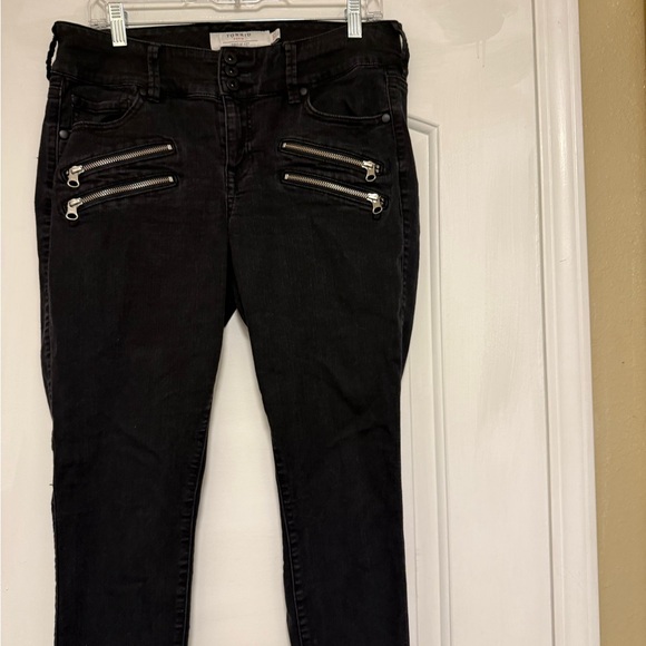 Torrid Black Skinny Jeans Zipper Details - Picture 2 of 6